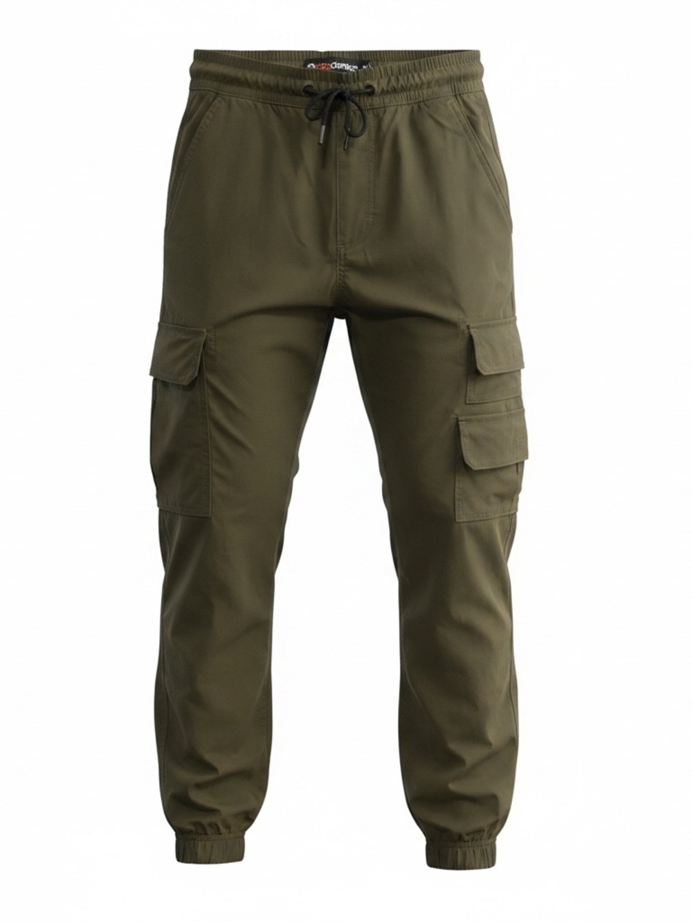 Akademiks Olive Cargo Joggers with Utility Pockets